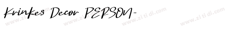 Krinkes Decor PERSON字体转换